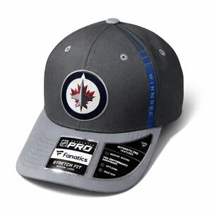 Fanatics Men's Winnipeg Jets Charcoal/Gray Authentic Pro Flex Hat Size M/L